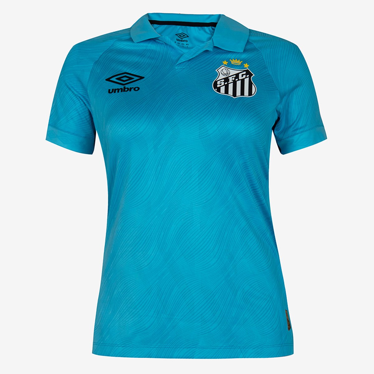 Miniatura Camisa Santos 25/26 N. 10 Neymar Jr. Jogador Edição Especial Umbro Feminina Azul+Preto - EGG