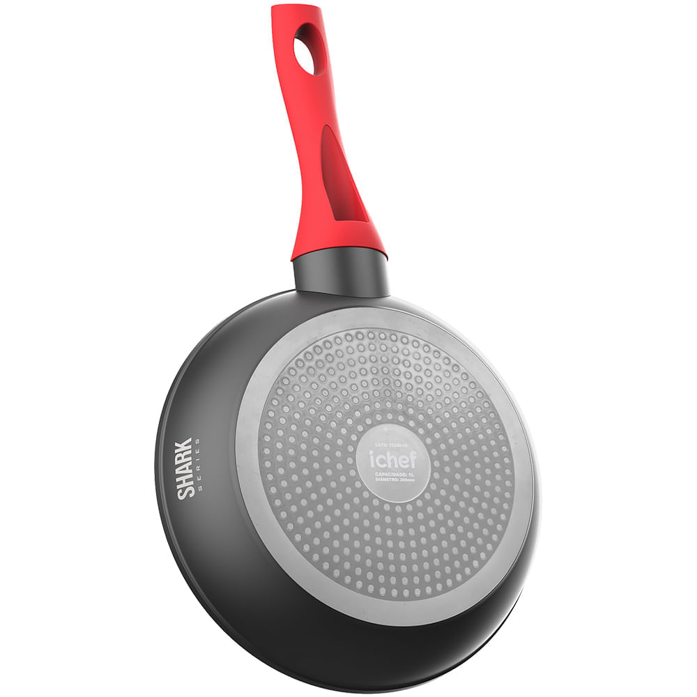 Miniatura Panela Sauté Grand 24cm Ichef Home Vermelha Polishop Shark Series | Vermelho