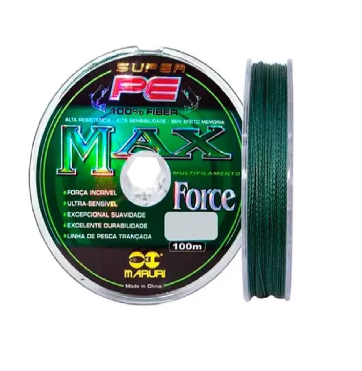 Miniatura Linha Pesca Multifilamento Maruri Max Force 4X 0.35Mm - 100M