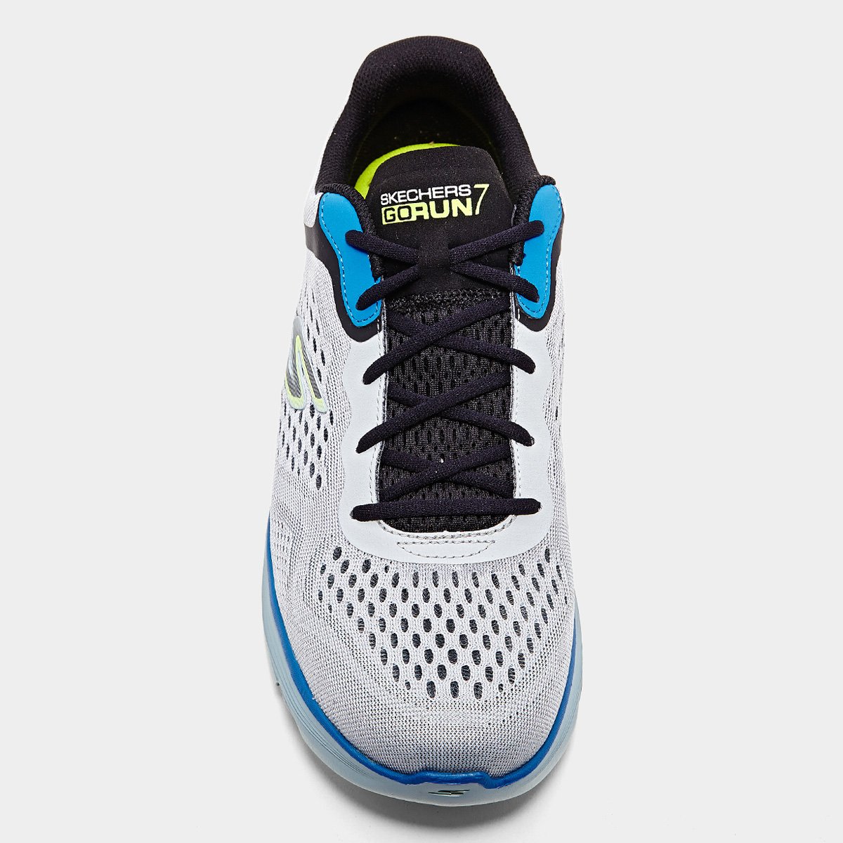 Miniatura Tênis Skechers Go Run 7.0 Masculino Cinza+Azul - 39