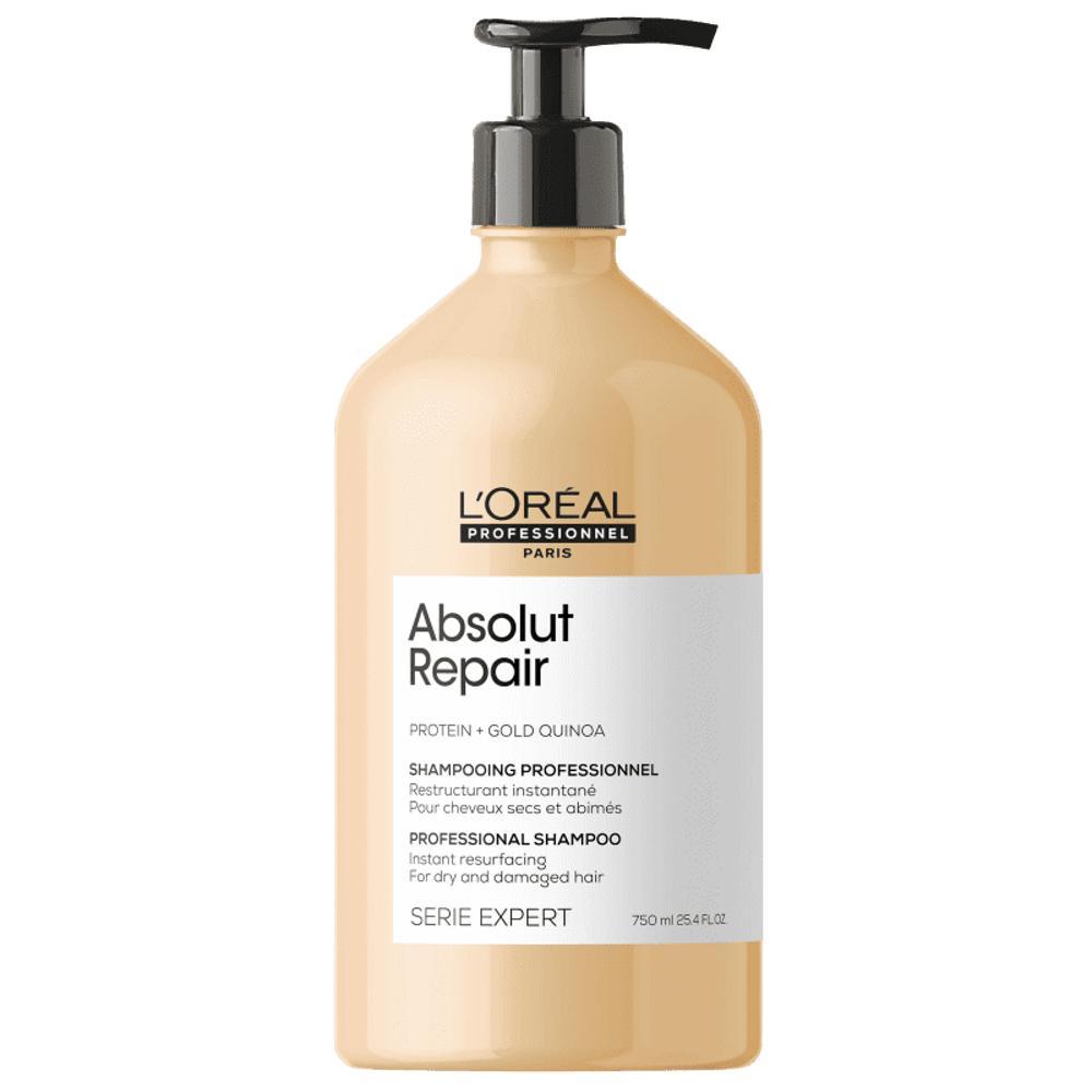 Miniatura Shampoo Loreal Absolut Repair Gold Quinoa + Protein 750Ml
