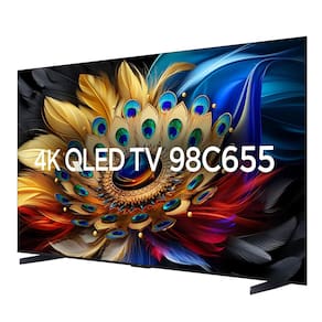 Miniatura Smart TV 98" TCL QLED 4K Ultra HD 98C655 com Sistema Operacional Android TV, Processador AIPQ, Dolby Vision Atmos, Design Sem Bordas, USB e HDMI