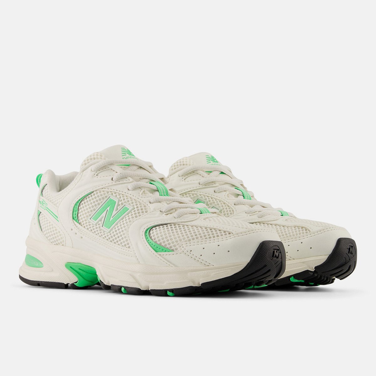 Miniatura Tênis New Balance 530 Creme+Verde - 34
