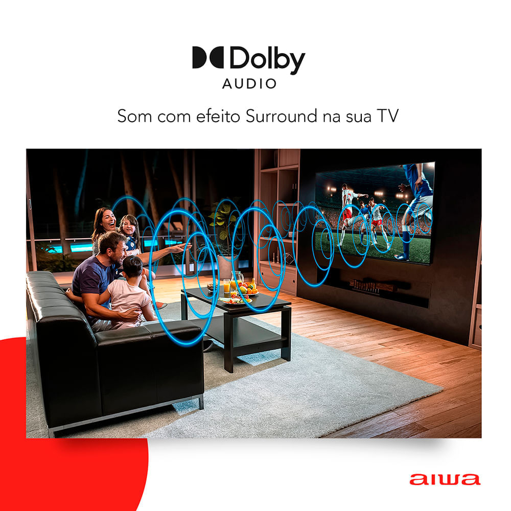 Miniatura Smart TV Aiwa AWS-TV-50-BL-02-A Borda Infinita - Bivolt