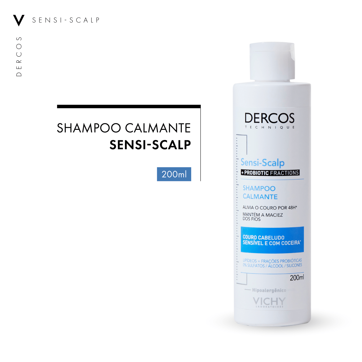 Vichy Dercos Sensi-Scalp Probiotic - Shampoo 200ml
