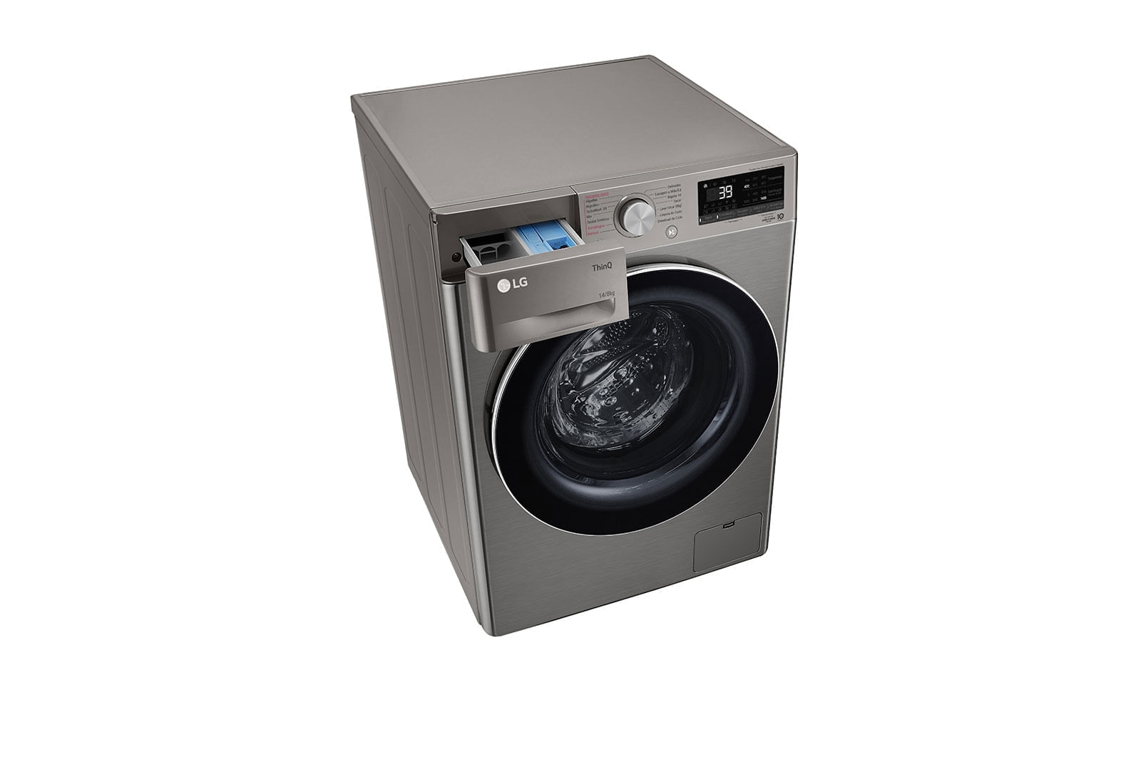 Lava e Seca LG Smart VC2 14kg Inox Look com Inteligência Artificial AIDD™ (CV9014PC2) - 110v