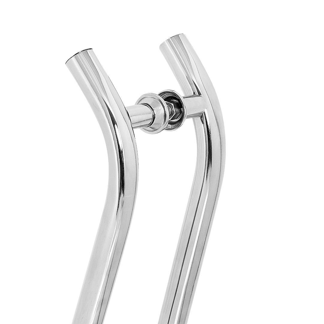 Miniatura Puxador De Porta Tubular Curvo S 40Cm