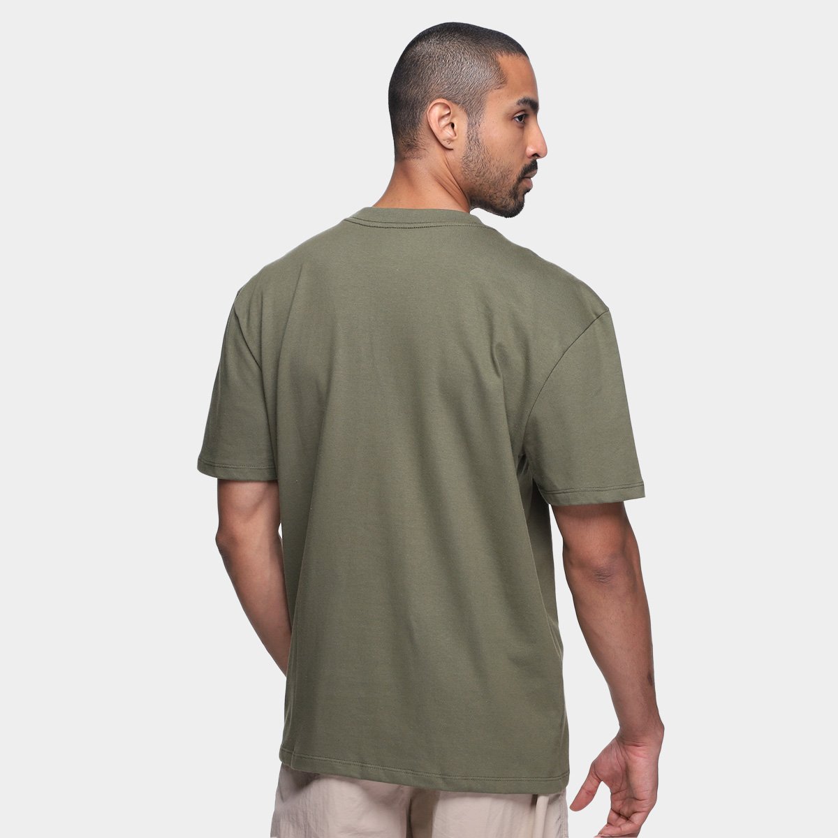 Miniatura Camiseta Hurley Esp Square Masculina Verde Militar - G