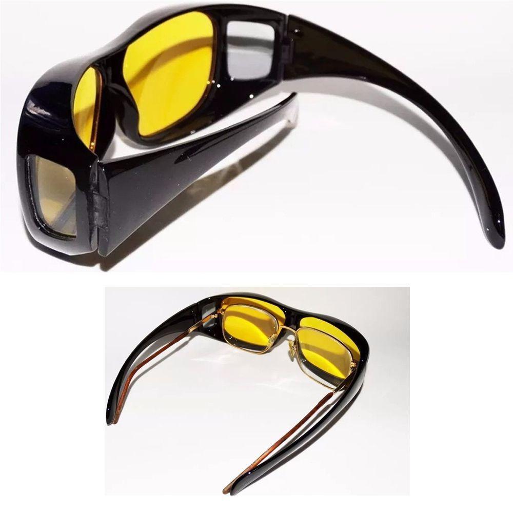 Miniatura Oculos Visao Noturna 2 Un. Dirigir Carro Protecao Uv Dia E Noite Polarizado Moto