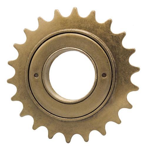Miniatura Catraca Bicicleta Roda Livre Bike 22 Dentes Esferada Dourada