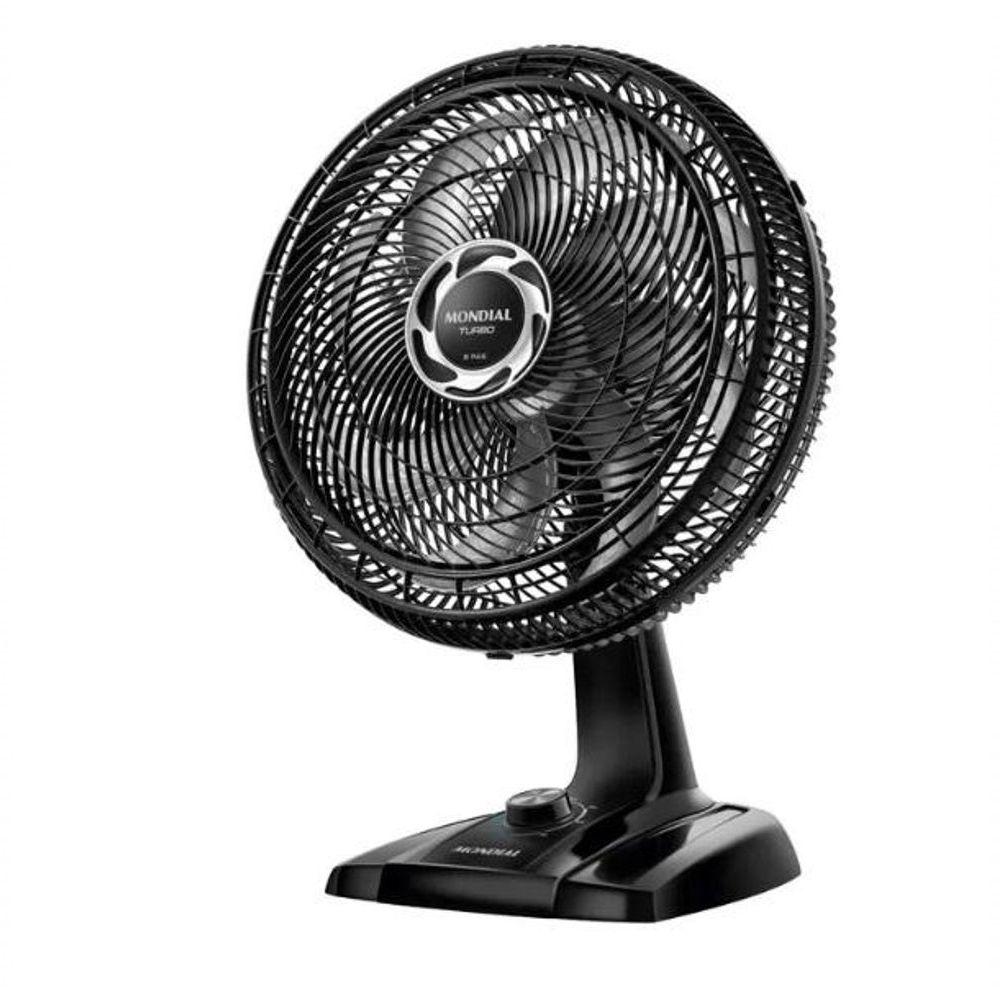 Miniatura Ventilador De Mesa 40cm Turbo Nvt-40-8p-b Preto/prata 110V