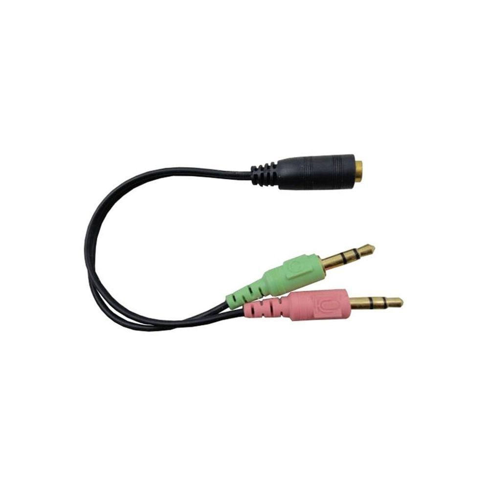 Miniatura Cabo Adaptador P3 Fêmea Para 2 P2 Macho 3,5Mm - Fone E Microfone Para Headset Cabo P2
