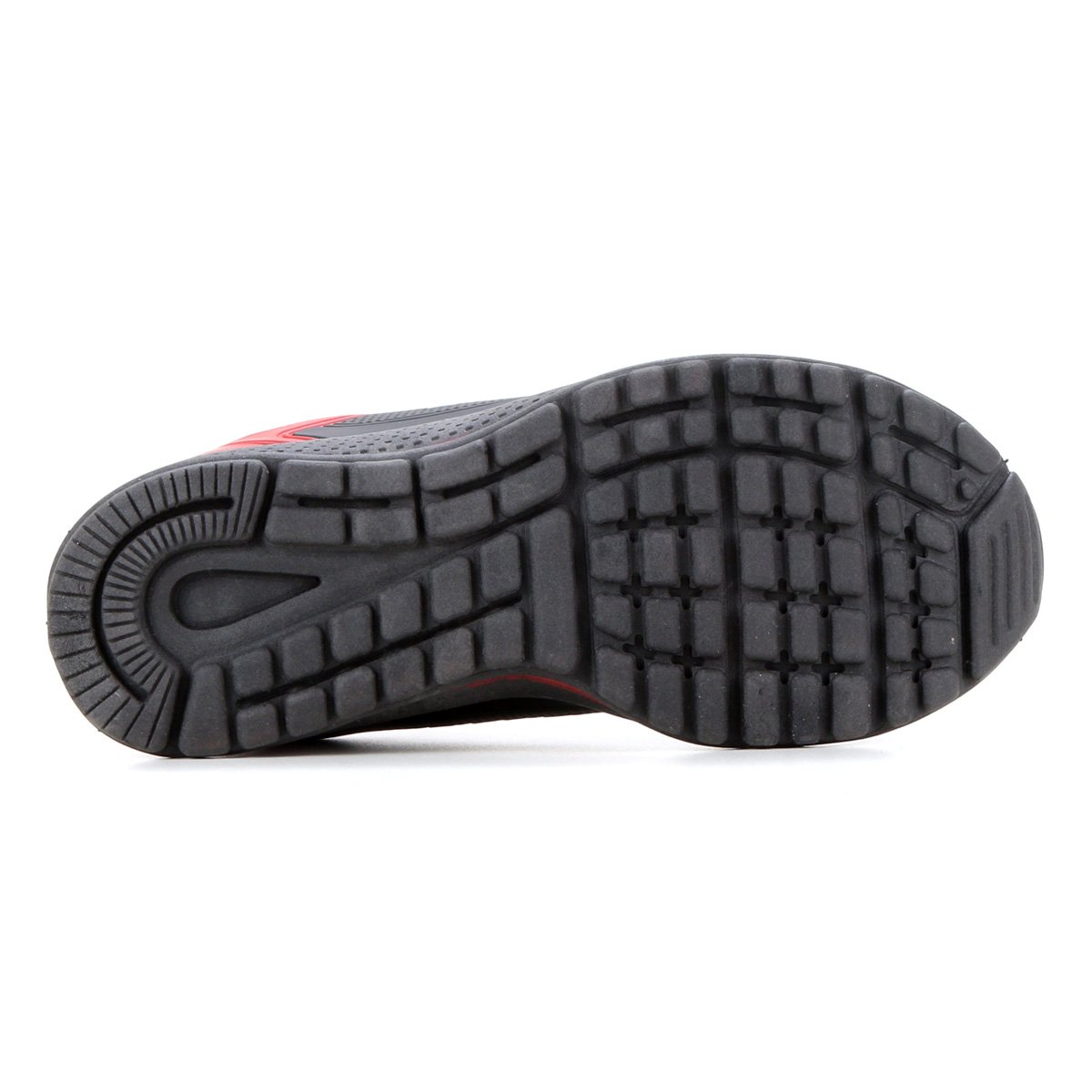 Miniatura Tênis Infantil Kappa Fit Menino Preto+Vermelho - 24