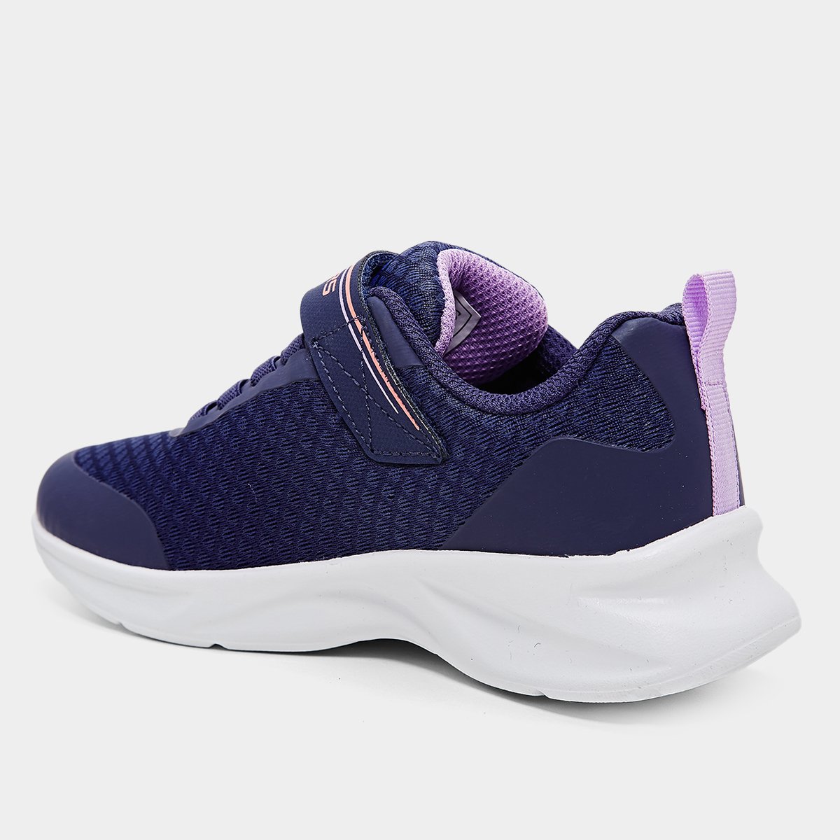 Miniatura Tênis Infantil Skechers Menina Azul+Roxo - 27