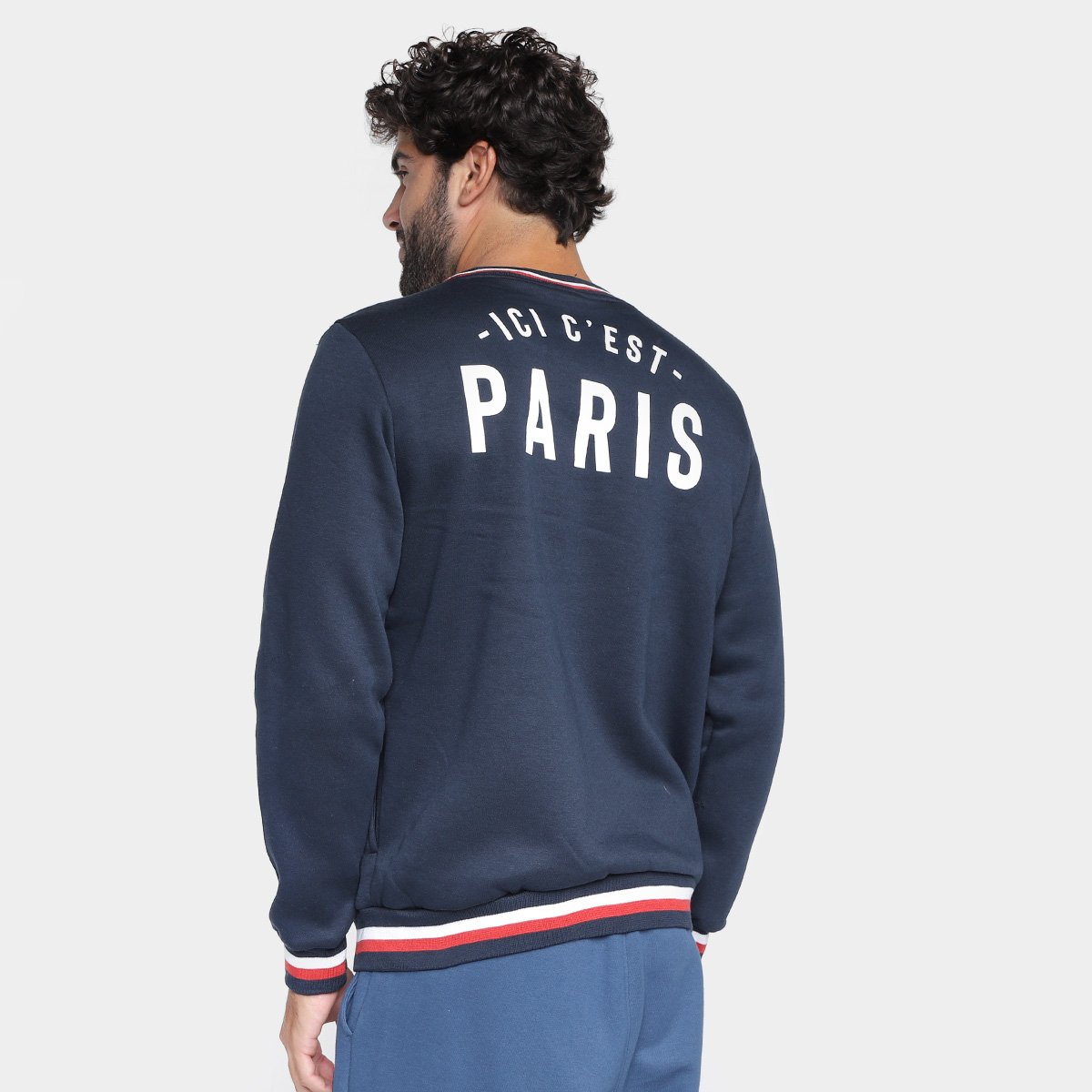 Miniatura Moletom Paris Saint-Germain Masculino Marinho - G