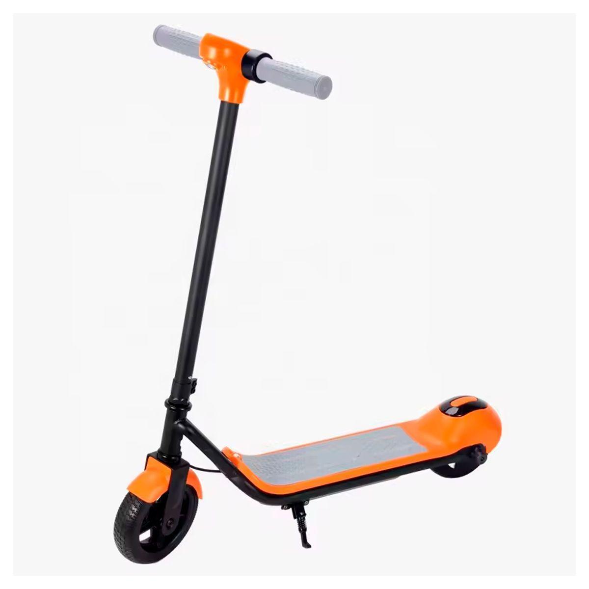Miniatura Patinete Elétrico Infantil Portátil Bluetooth Led Laranja