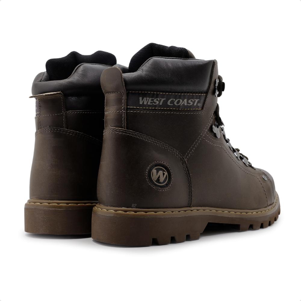 Miniatura Kit Bota West Coast Worker Classic Masculina + Cinto Dupla Face Fivela Masculino Marrom / Marrom - 38