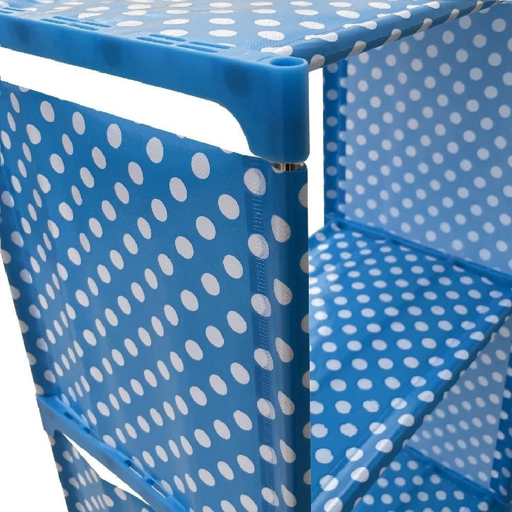 Estante Modular Porta Livros 4 Prateleiras Organizador Brinquedos Quarto Lavanderia Objetos Cozinha