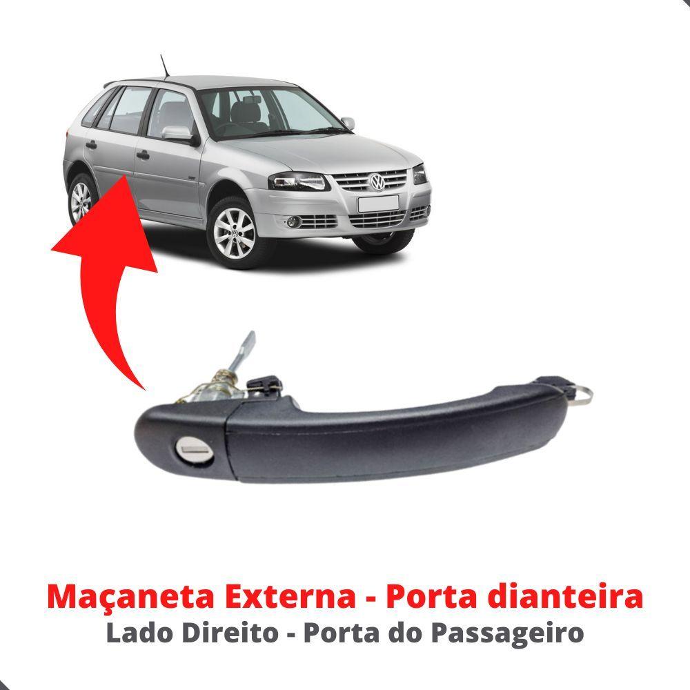 Miniatura Jogo Maçaneta Porta Tampa Traseira Cilindro Ign Gol Saveiro - Un / 4