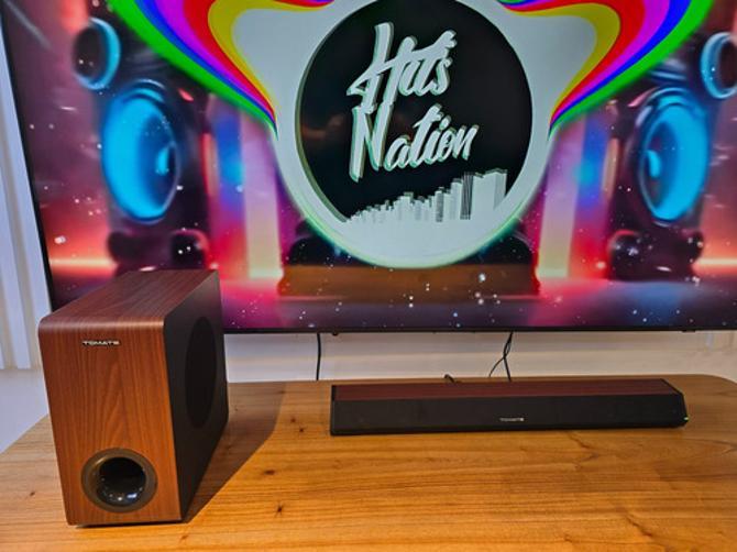 Miniatura Soundbar Bluetooth Para Tv 125W Estereo Som Com Qualidade