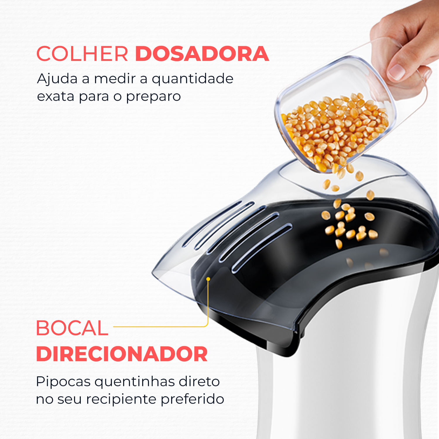 Miniatura Pipoqueira Mondial  Popflix PP-04 PIPOQUEIRA-127V-BRANCO