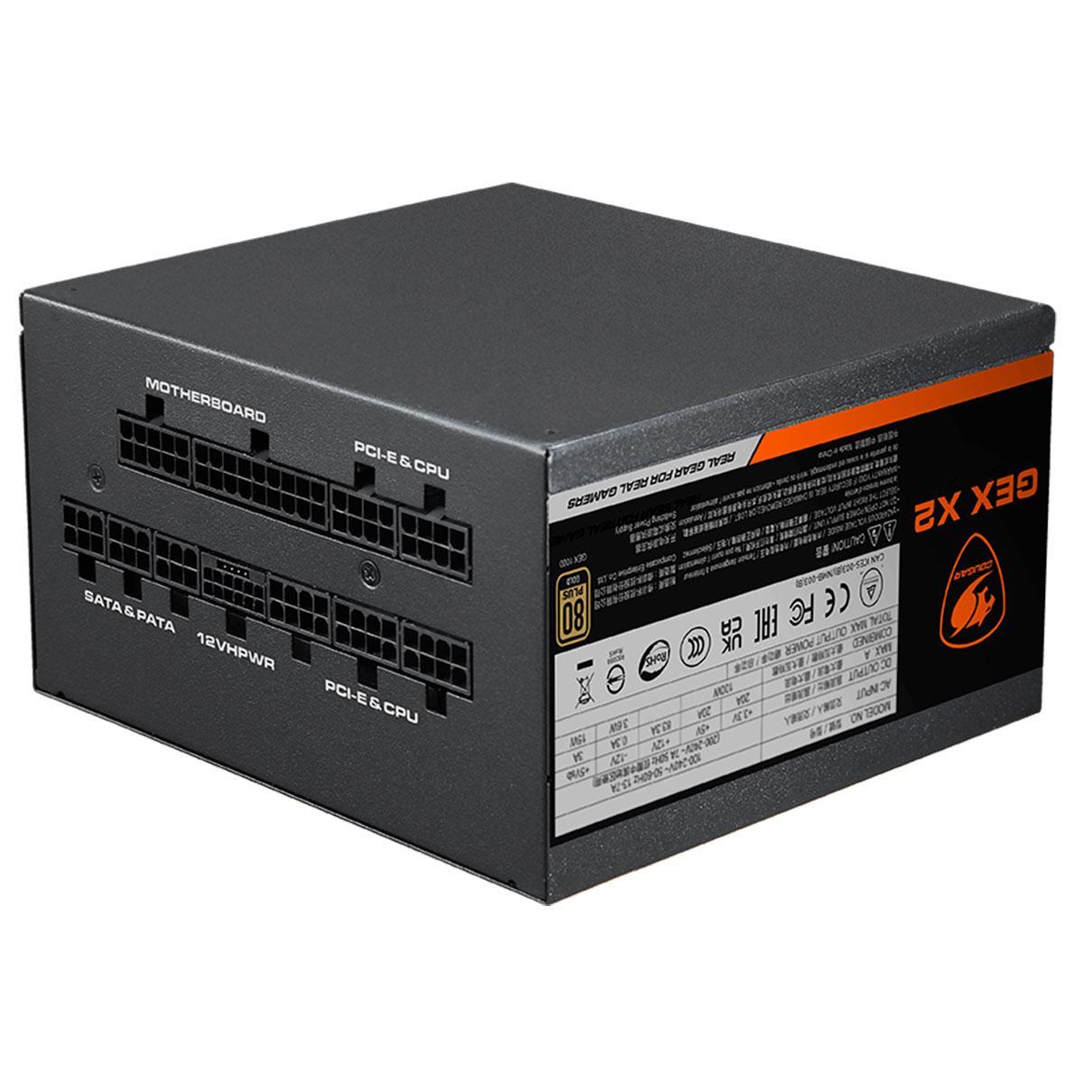 Miniatura Fonte Gamer 1000W Cougar Gex X2 1000, 80 Plus Gold, Pfc