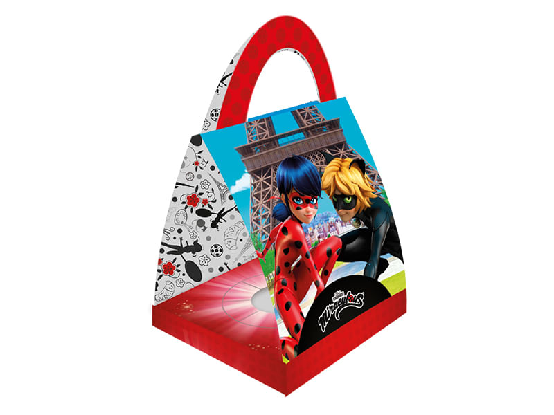 Miniatura Porta Cupcake 8 Unidades - LadyBug - Regina Festas
