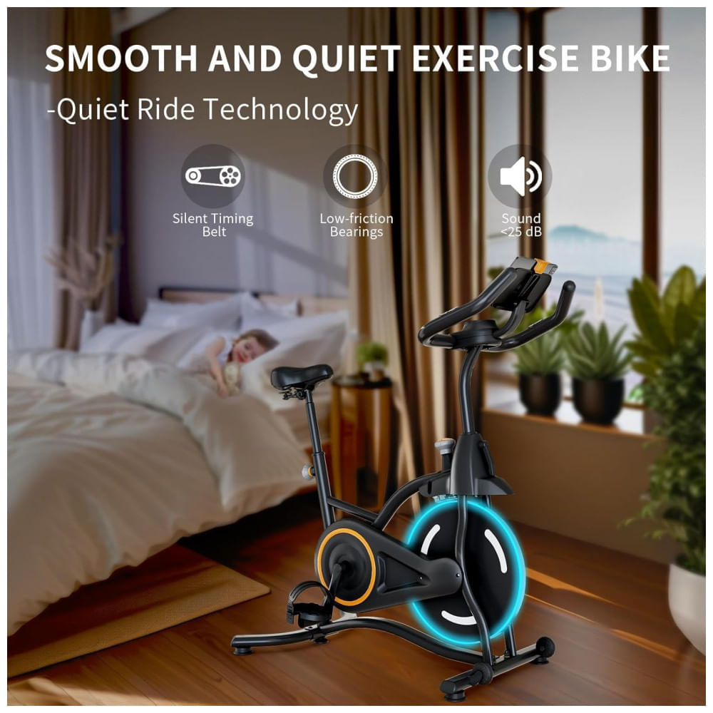 Miniatura Bicicleta de exercício estacionária para equipamentos de exercício de ciclismo interno em casa com resistência