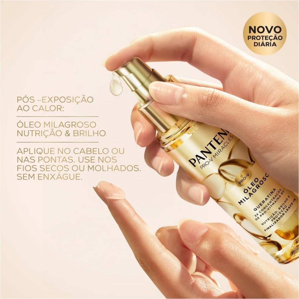 Miniatura Kit Pantene Pro-V Queratina Óleo Extraordinário Finalizador