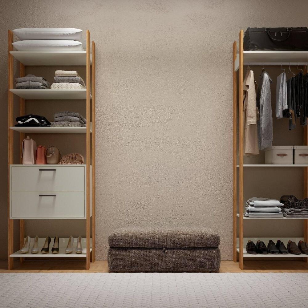 Miniatura Módulo para Closet Cabideiro 220cm Tw402 Freijó/Off White