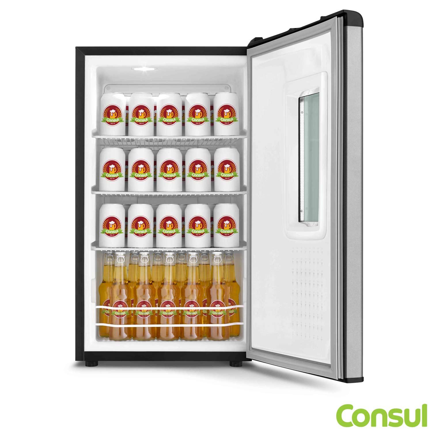 Miniatura Cervejeira Consul Titanium com 82 Litros Display na Porta e Controle de Temperatura - CZD12AT 110