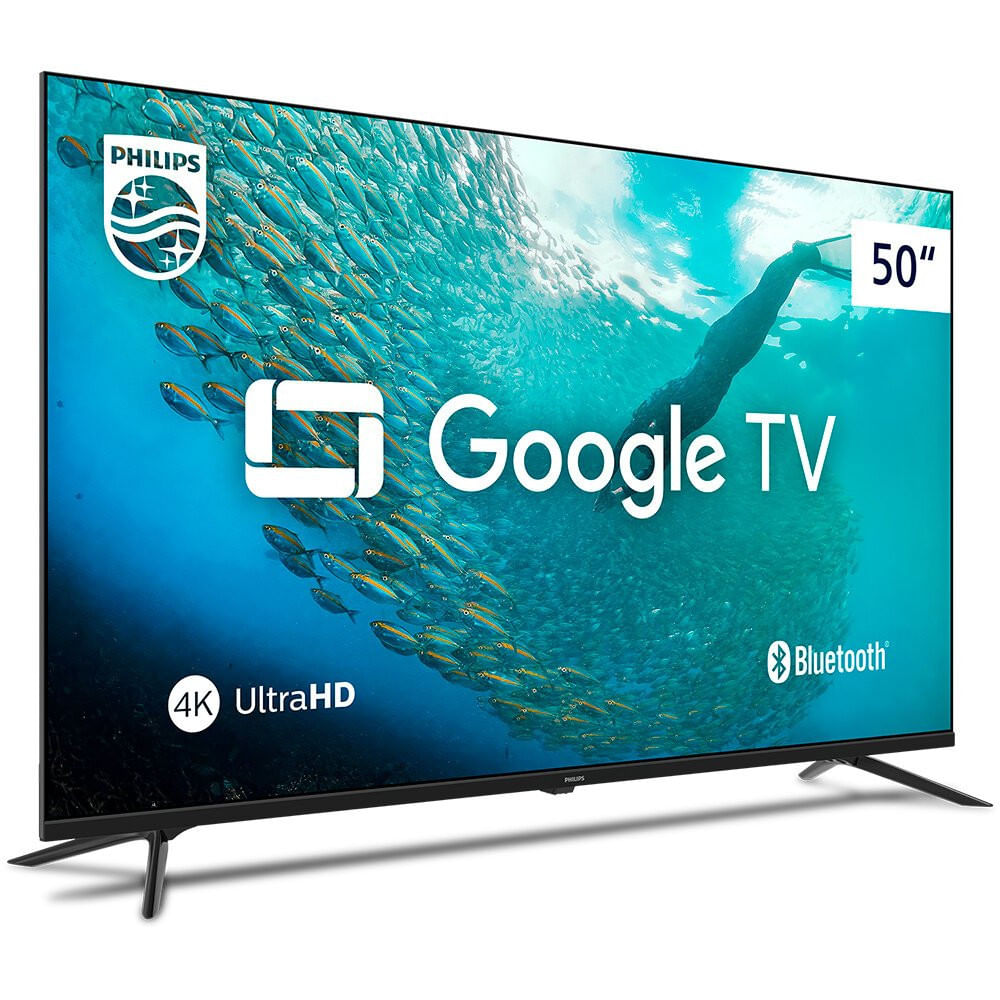 Smart TV Philips 50 4K UHD, Google TV, Dolby Audio - 50PUG7019/78 Preto - Bivolt