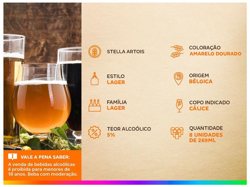 Miniatura Cerveja Stella Artois Puro Malte