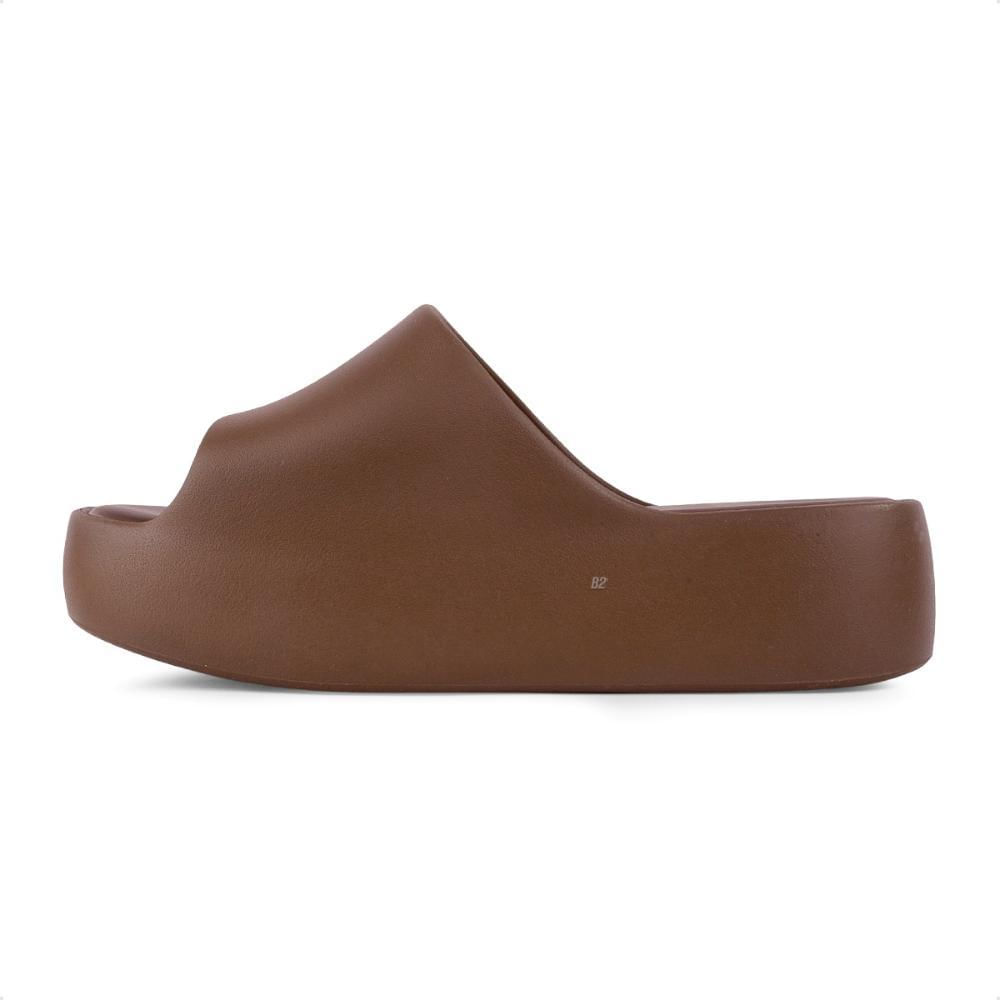 Miniatura Chinelo Slide Melissa Free Plataforma Feminina Marrom / Marrom - 33/34