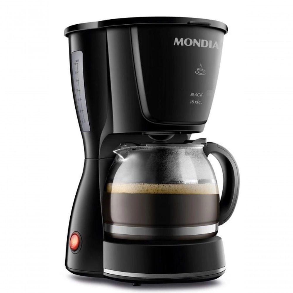 Miniatura Cafeteira Eletrica 18 Xicaras 550w Mondial Luxx Black 110V