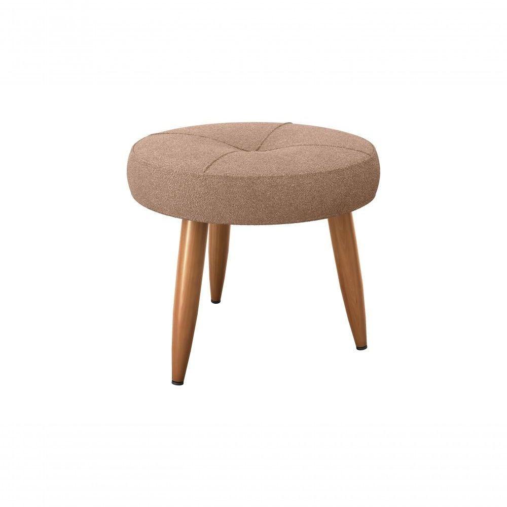 Miniatura Kit Poltrona Decorativa Sala + Puff Havana Matrix Marrom