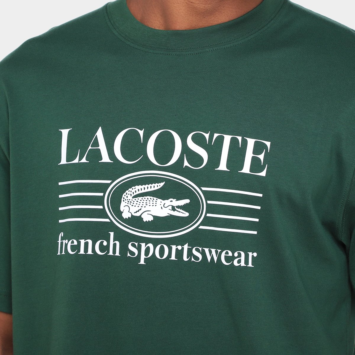 Miniatura Camiseta Lacoste Básica Masculina Verde - G