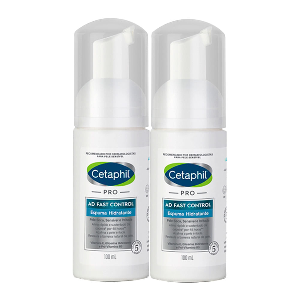 Miniatura Kit 2 Cetaphil Pro AD FAST Control Espuma Hidratante 100ml