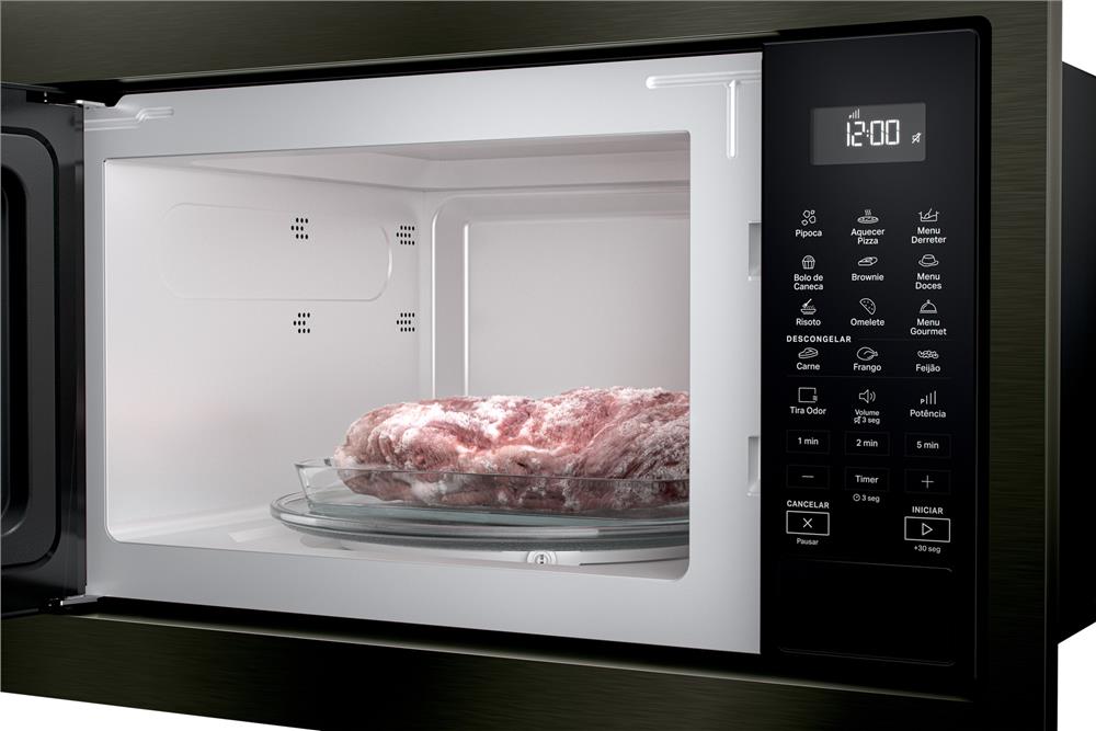 Micro-ondas de Embutir Brastemp Eclipse Collection 32L com 18 Receitas Pre-Programadas e Design Sofisticado - BM146AP 110v