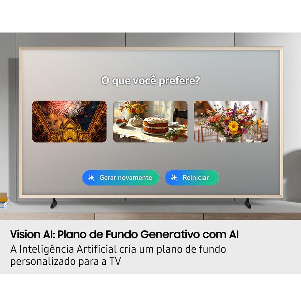 Smart TV 43 Polegadas Samsung Vision AI The Frame 4K LS03F - 2025