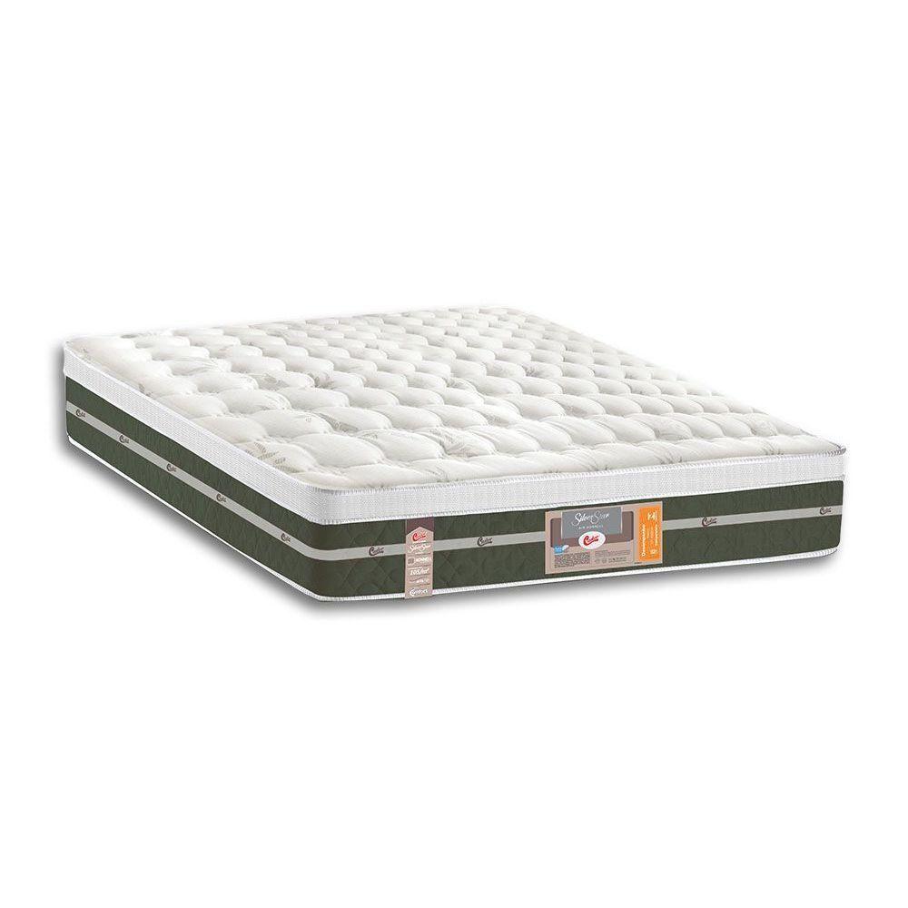 Miniatura Colchão Casal Molas Bonnel Silver Star Air Euro Pillow (138x188x32) - Castor