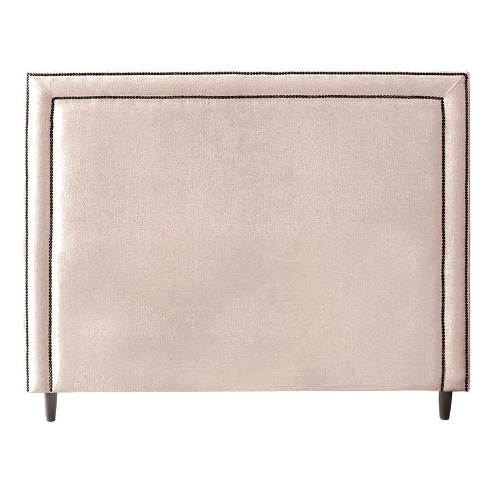 Miniatura Cabeceira Cama Queen Box Estofado 158 Cm Isadora Veludo Rosé