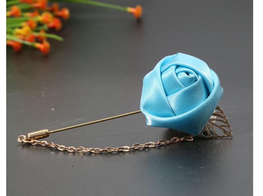 Miniatura Lapela Broche De Tecido Terno Casamento Noivo Padrinho Flor