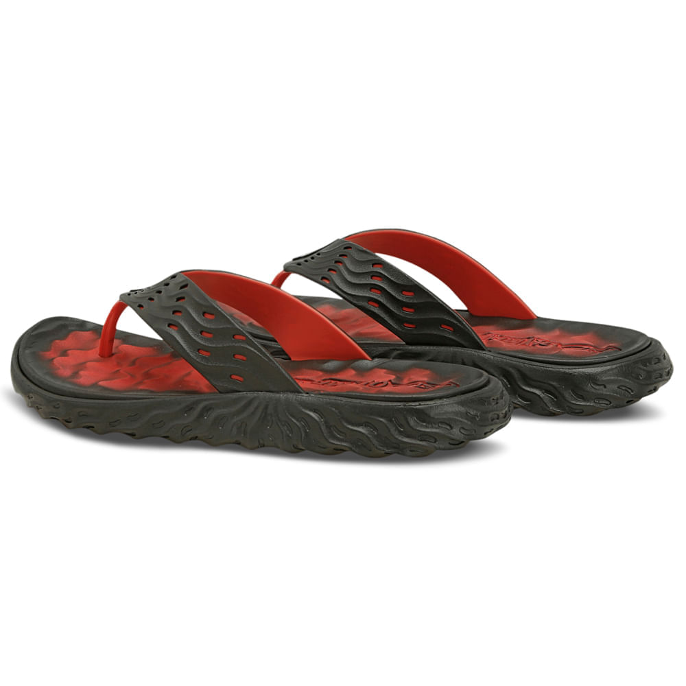 Miniatura Chinelo Unissex Olympikus Copacabana Preto e Vermelho - 33-34
