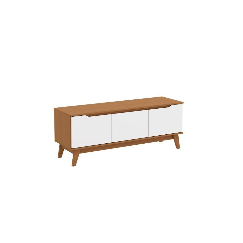 Miniatura Rack Kappesberg 3 Portas Canela/branco 136cm