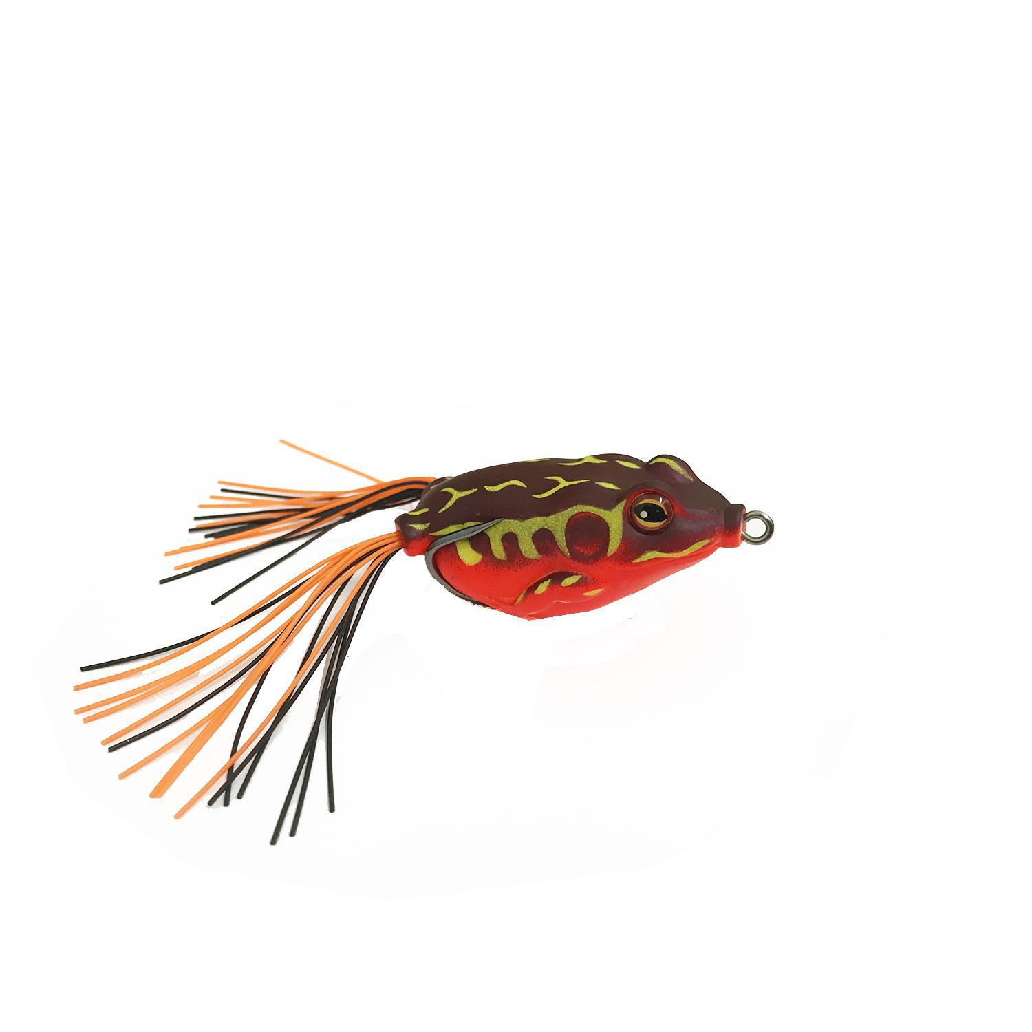Miniatura Kit 5 Isca Artificial Sapo Frog Traíra Bass Estojo Tucunaré