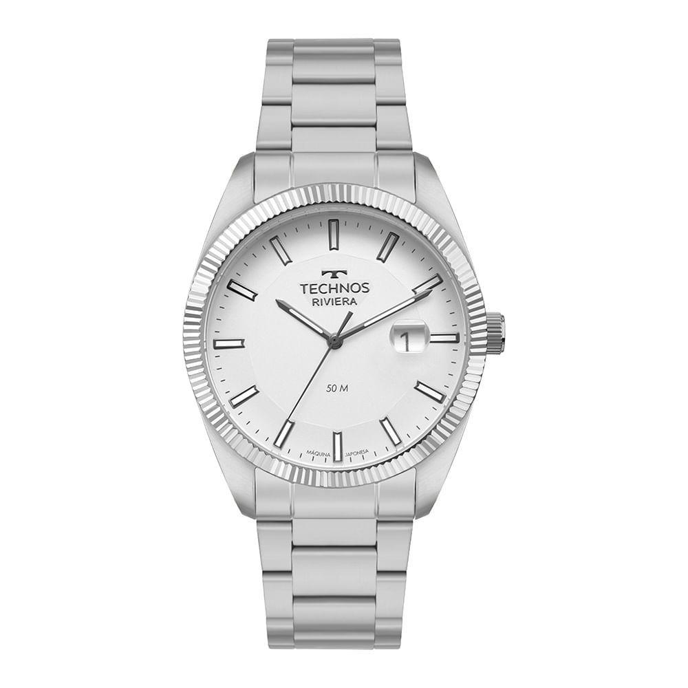Miniatura Relógio Technos Masculino Riviera Prata - 2317ah/1k 2317ah/1k