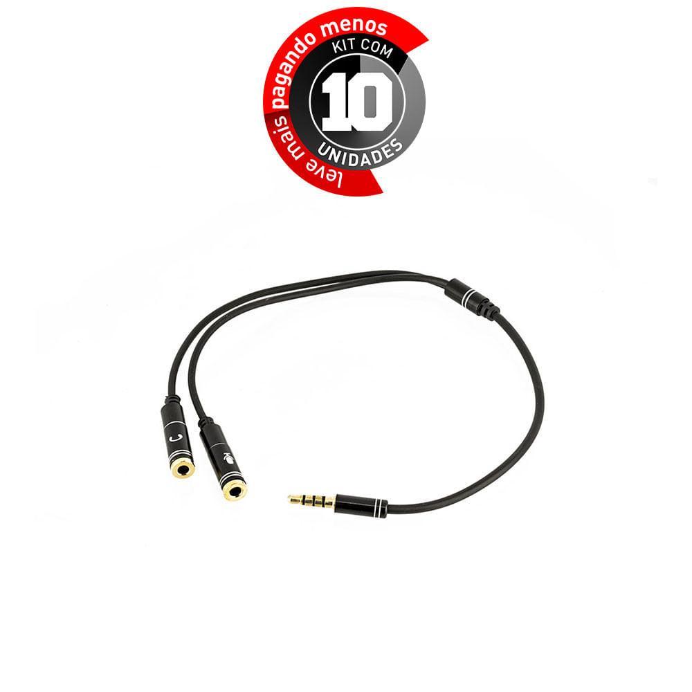 Miniatura Cabos P2 Para Microfone E Fone De Ouvido - Kit Com 10