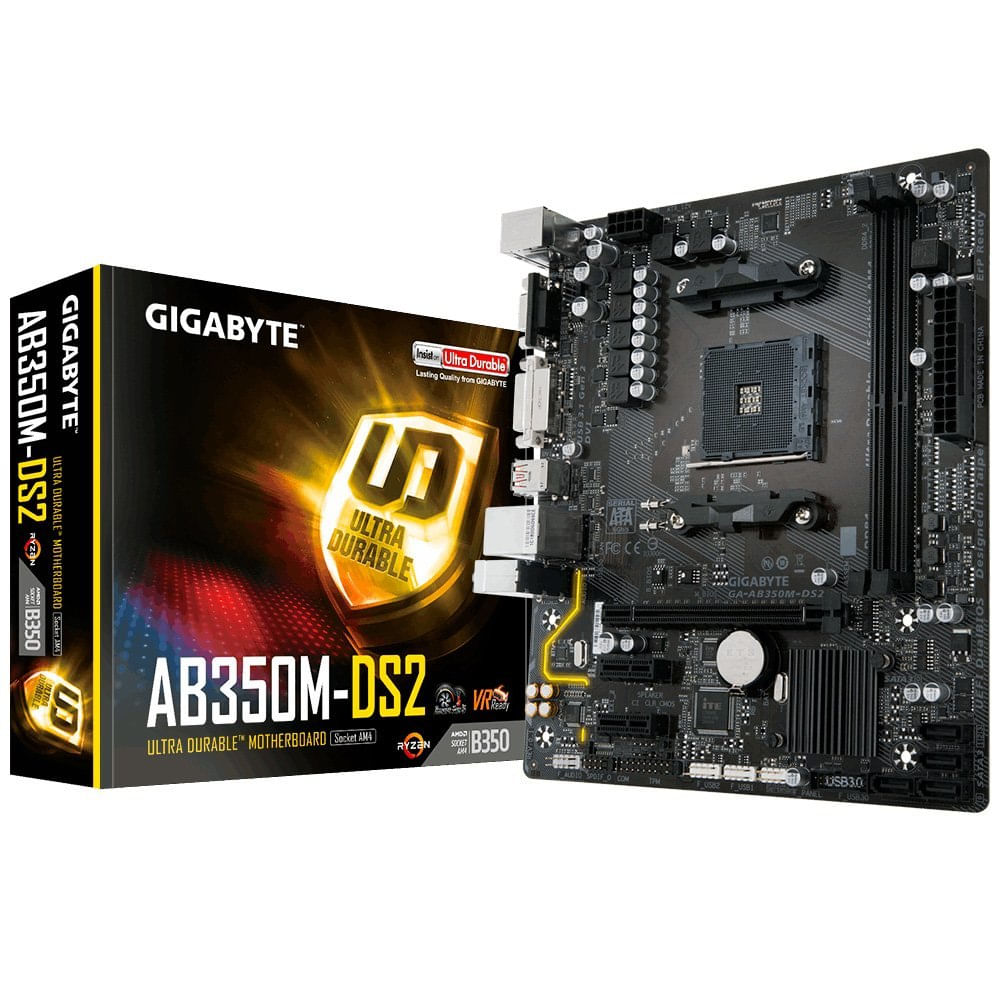 Miniatura Placa Mãe Am4 Gigabyte Ga-ab350m-ds2 Ddr4 S/v/r-a22