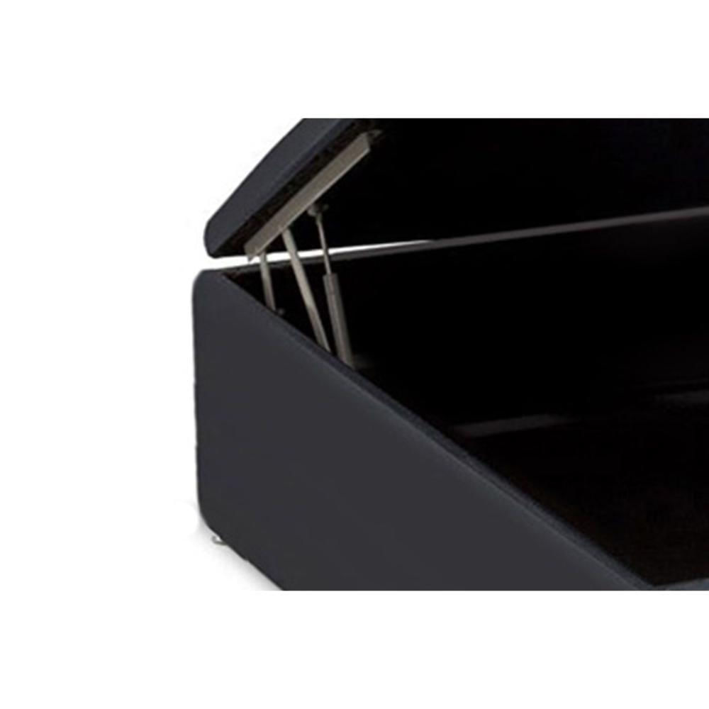 Miniatura Cama Box Baú Universal Queen Courano Black (158x198x35) - Ortobom